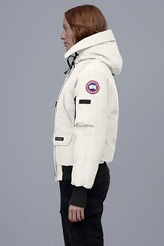Chamarras Canada Goose Mujer México - Chilliwack Chaqueta De Bombardero Blancos DW8793612